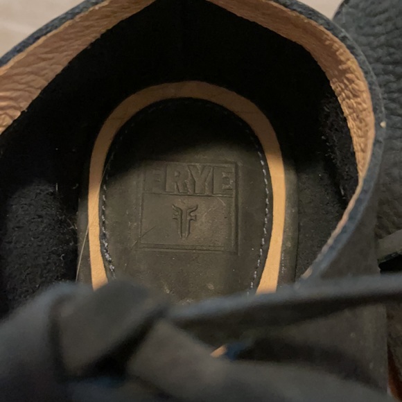 Frye Navy Blue Lace Up Booties - Picture 5 of 6